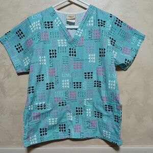 TAFFORD WOMENS SCRUB TOP SIZE S